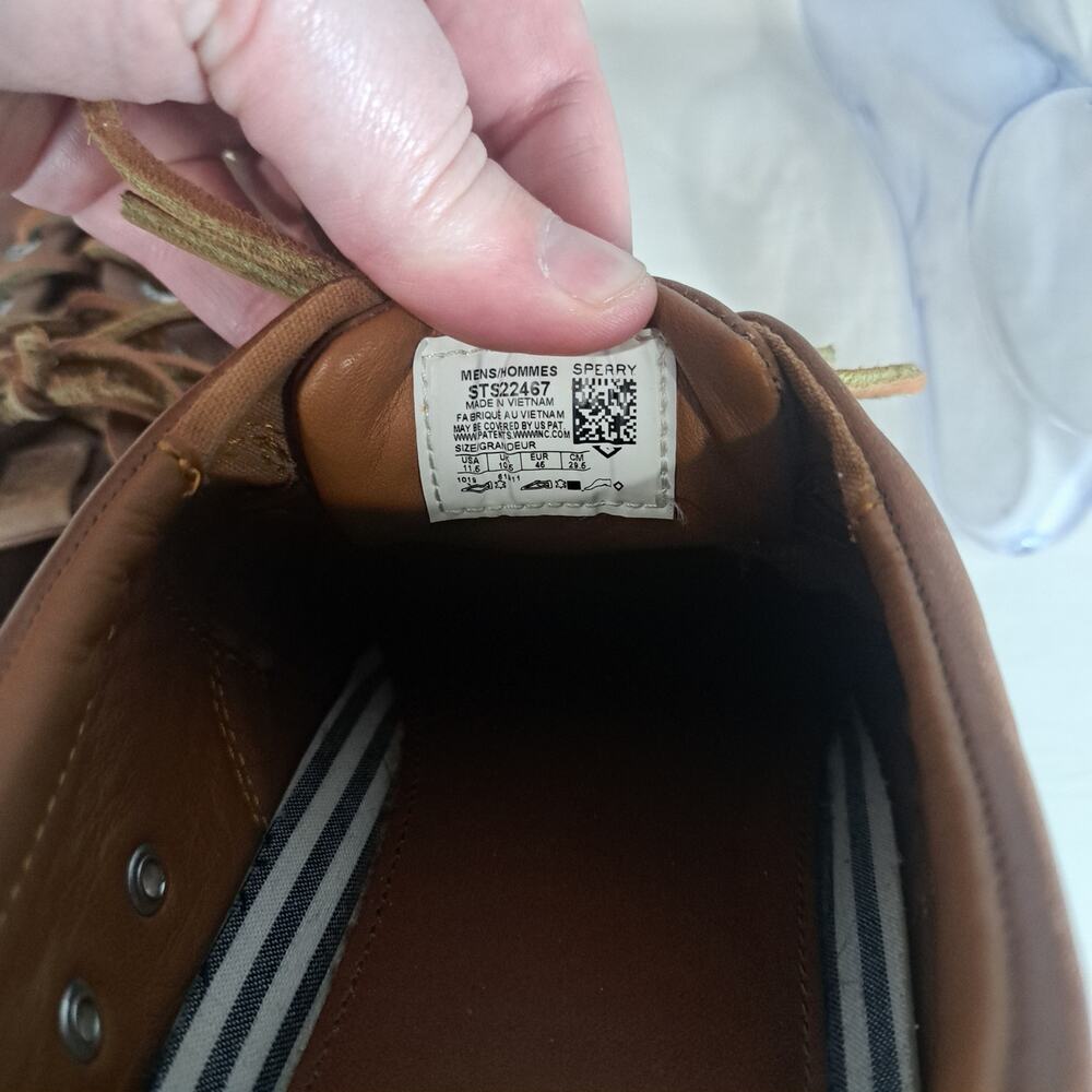 Sperry Men's Striper CVO Brown Leather Casual Shoe SIze 11.5 - Picture 10 of 13